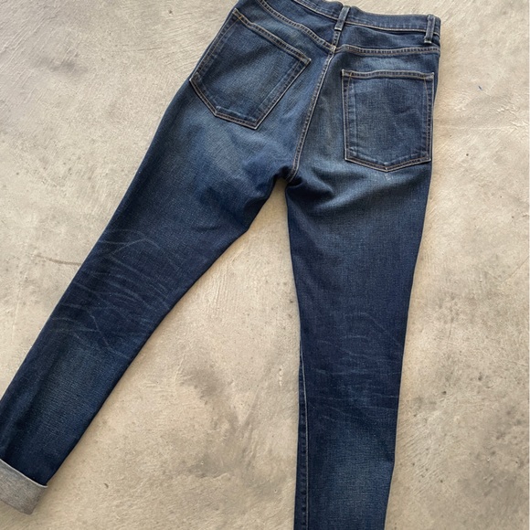 imogene + willie Elizabeth sz 28 Dark Blue High Rise Jeans unhemmed - Picture 8 of 9